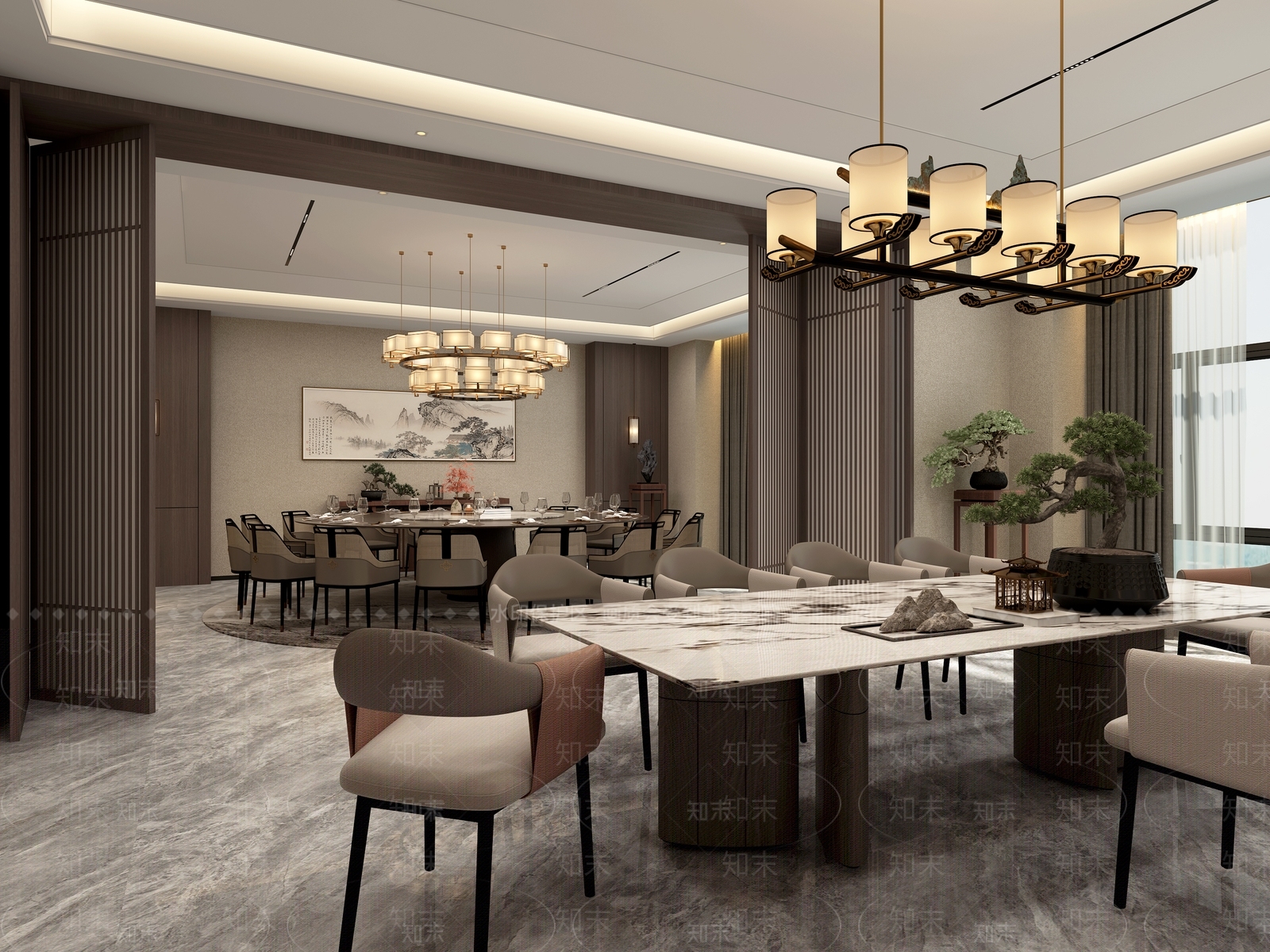 新中式包厢3D模型下载【ID:1187957514】