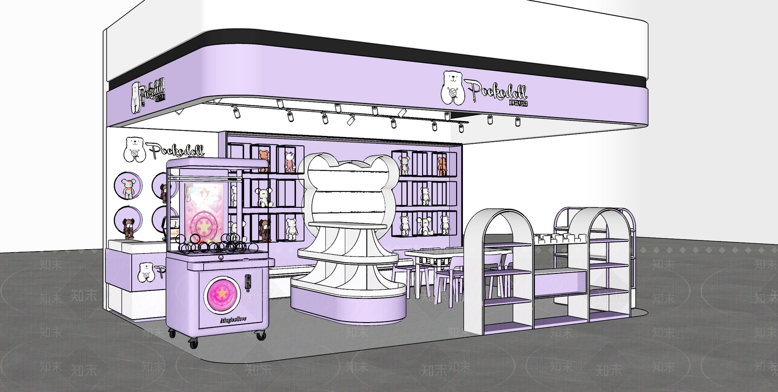现代玩具礼品店SU模型下载【ID:1187960708】
