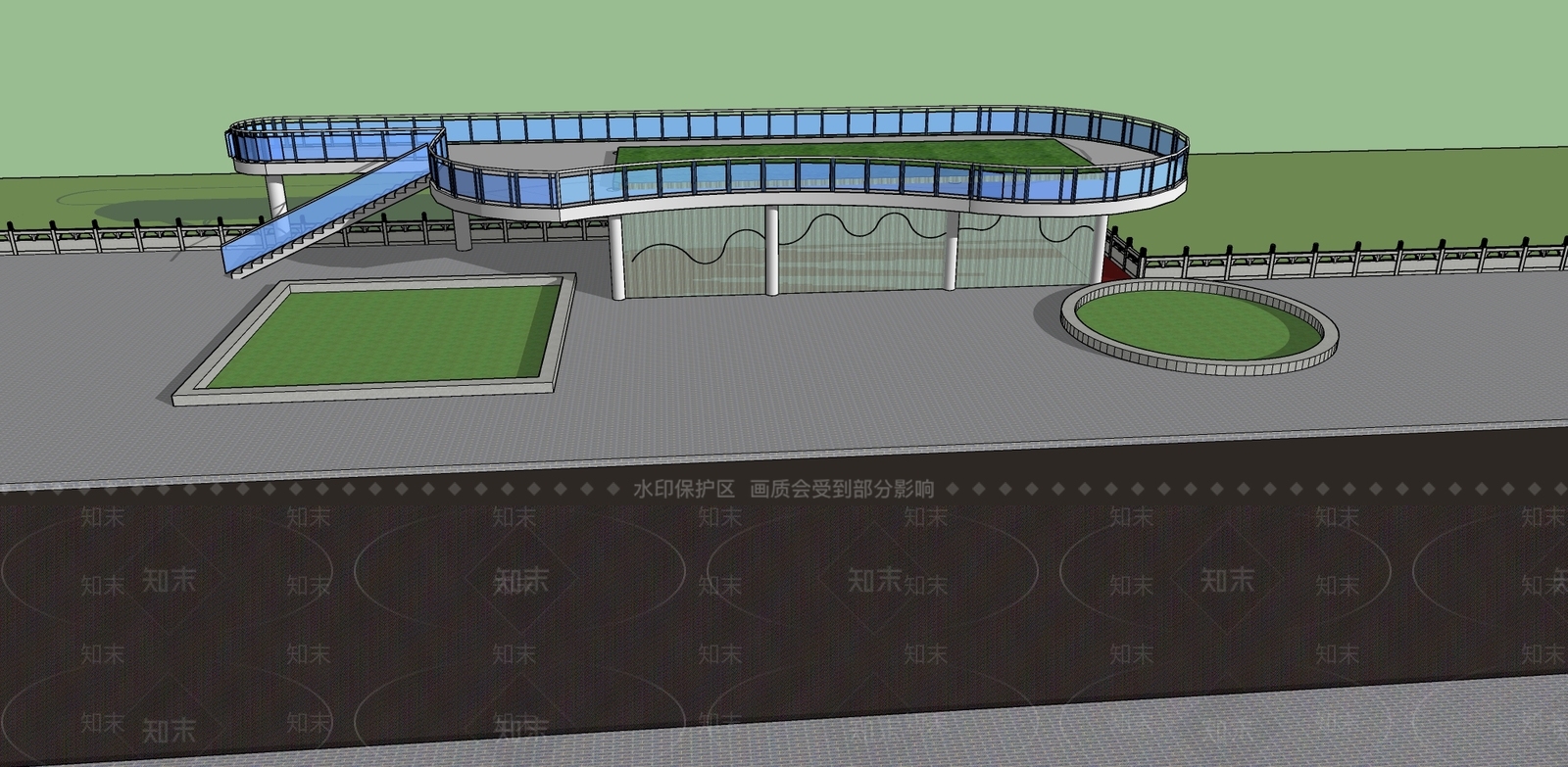 现代奶油其他公共建筑SU模型下载【ID:1187961617】
