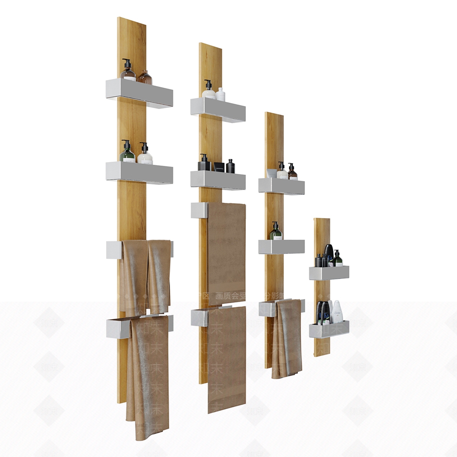 洗浴用品3D模型下载【ID:1187963894】