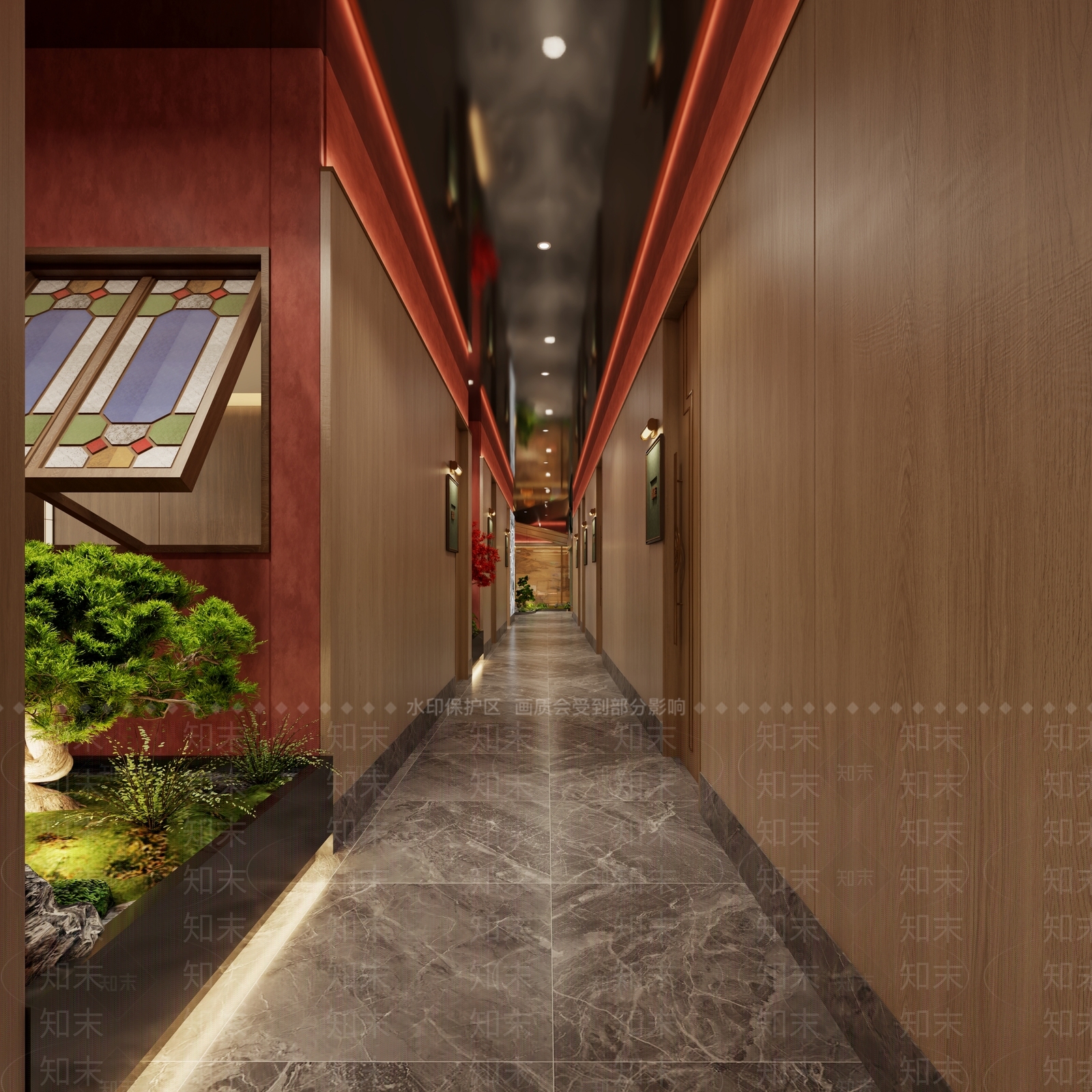 新中式现代中餐厅3D模型下载【ID:1187964561】