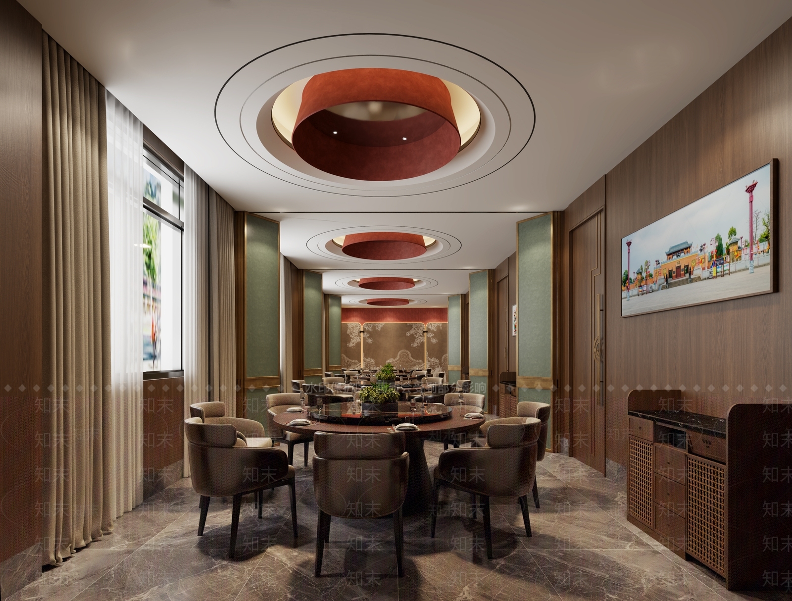新中式中式包厢3D模型下载【ID:1187965097】
