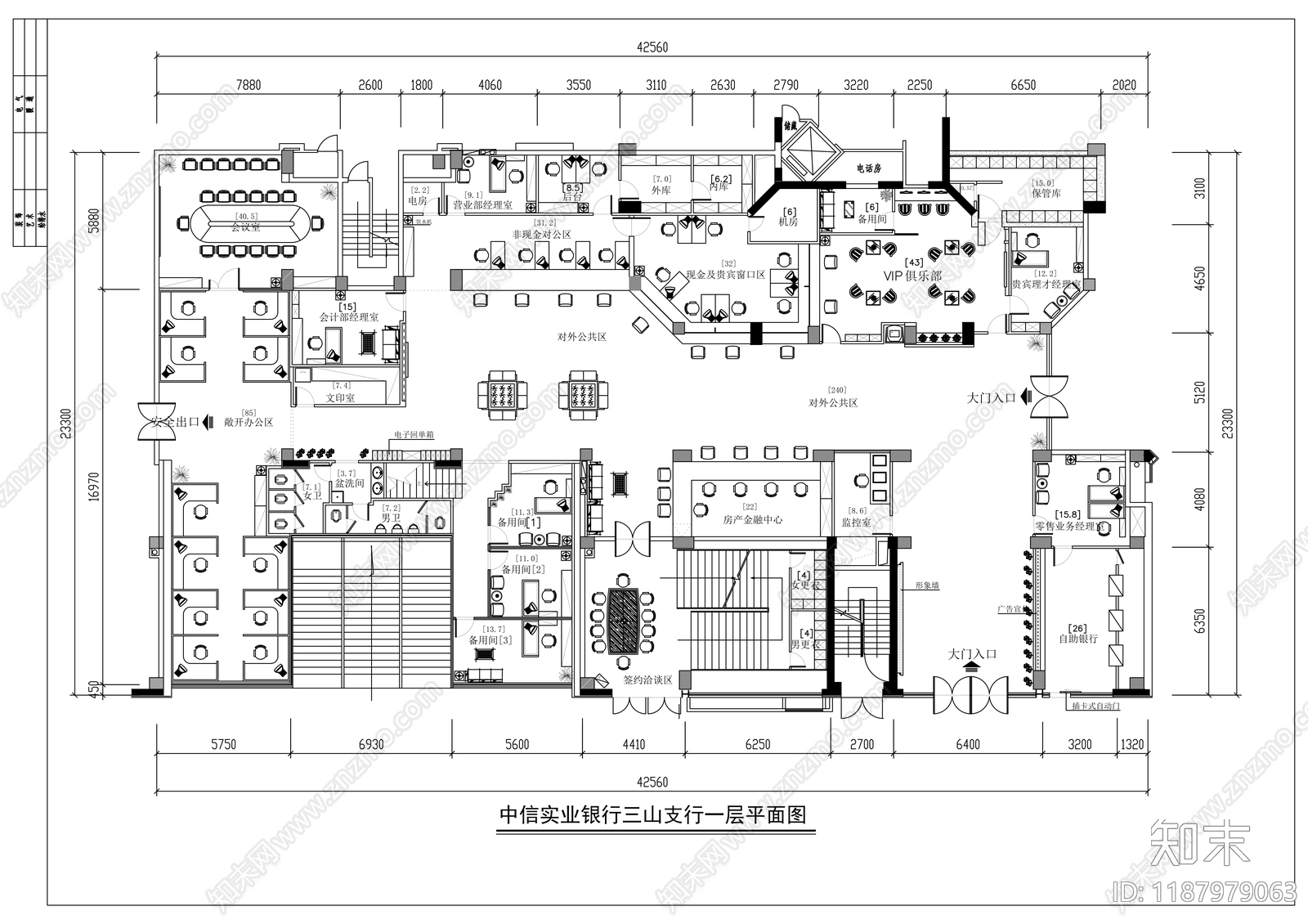 现代其他商业空间cad施工图下载【ID:1187979063】