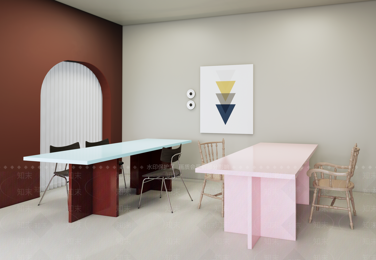 法式复古休闲桌椅SU模型下载【ID:1187979559】