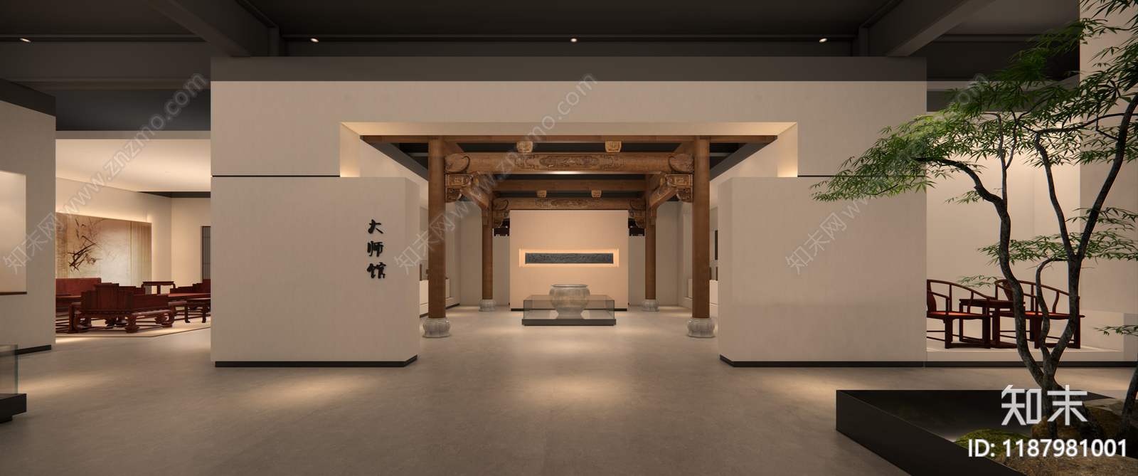 企业展厅施工图下载【ID:1187981001】