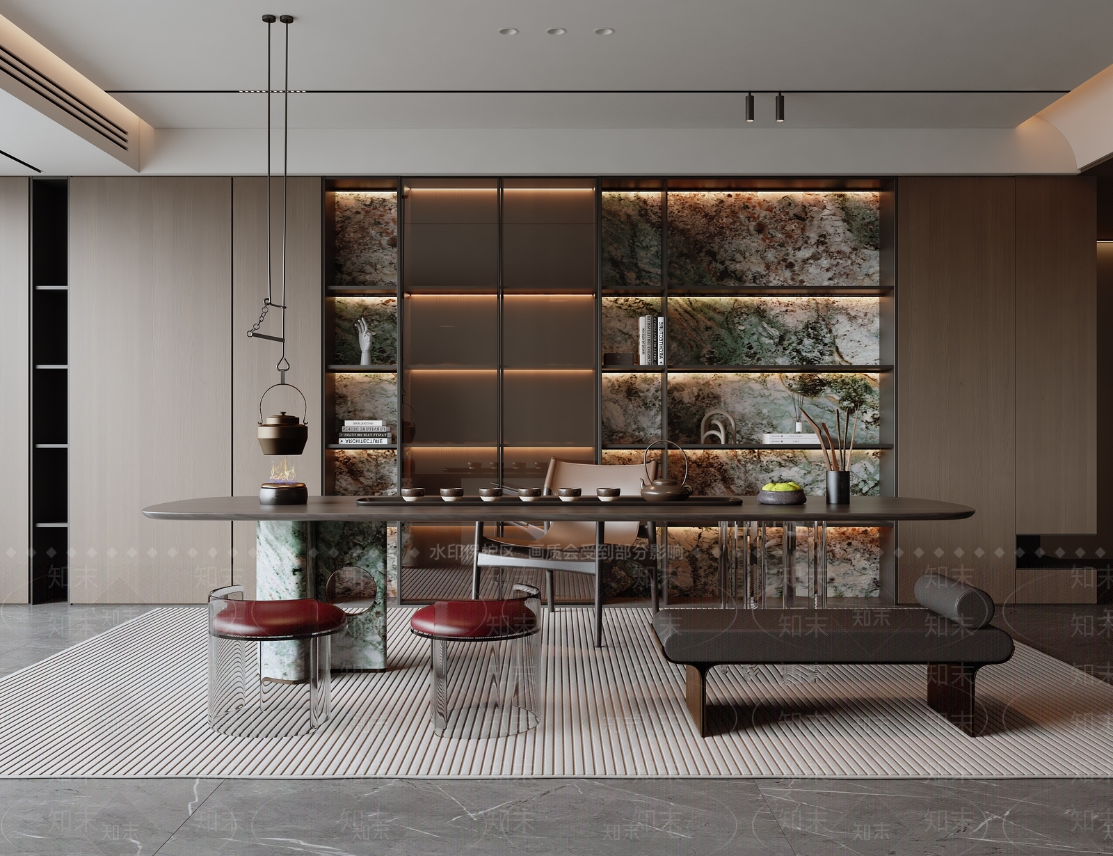 意式茶室SU模型下载【ID:1187984131】