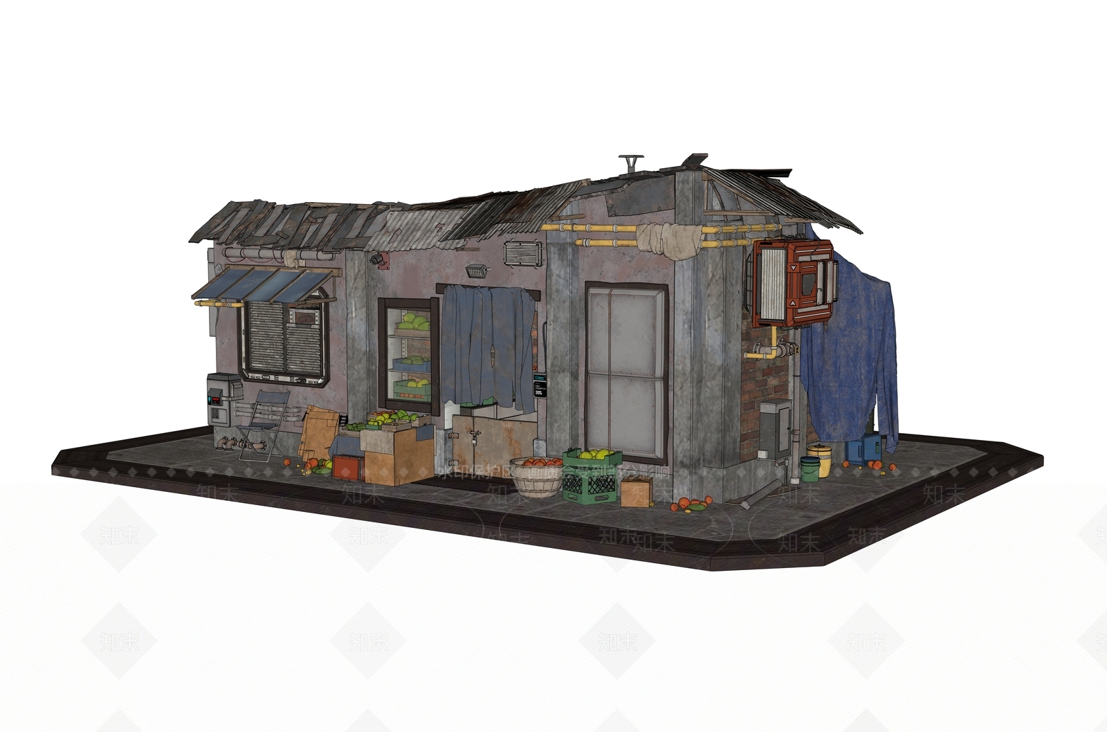 现代风格建筑SU模型下载【ID:1187984283】