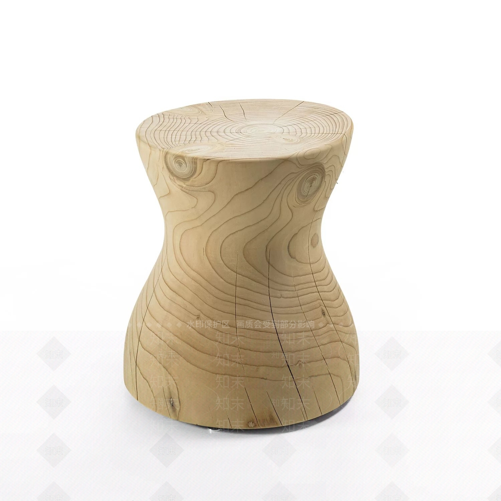 原木换鞋凳3D模型下载【ID:1187988202】