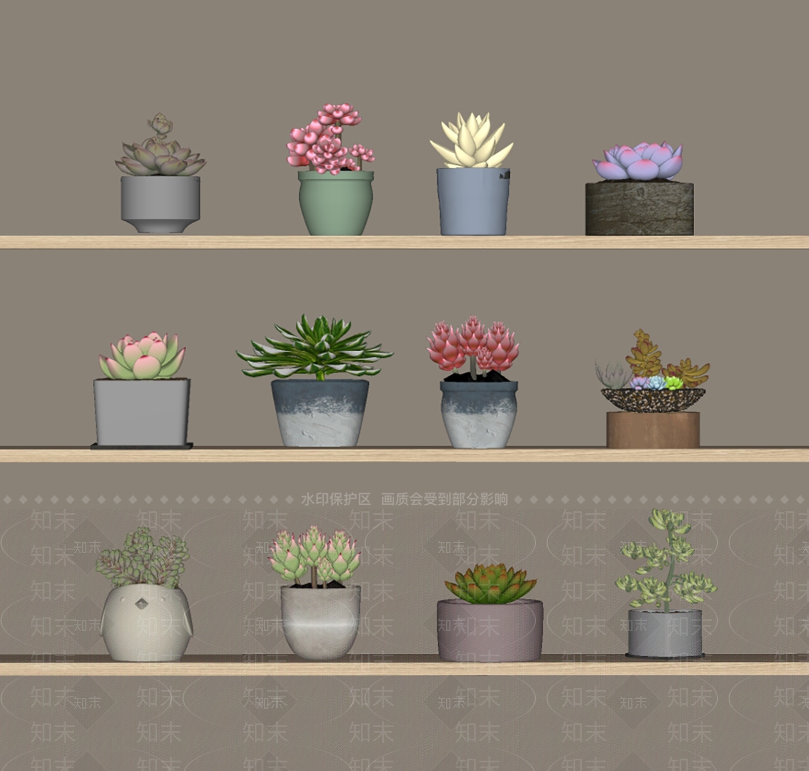 盆栽SU模型下载【ID:1188011855】