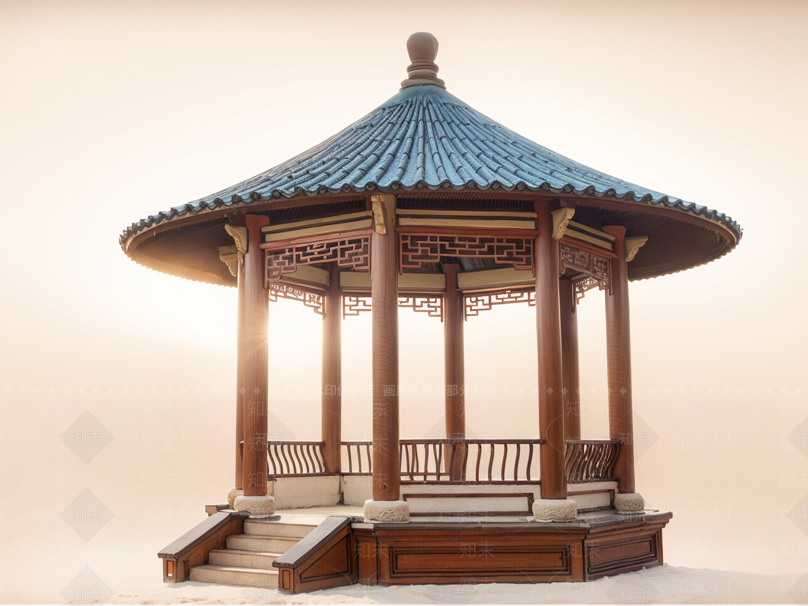 中式古建筑SU模型下载【ID:1187993879】