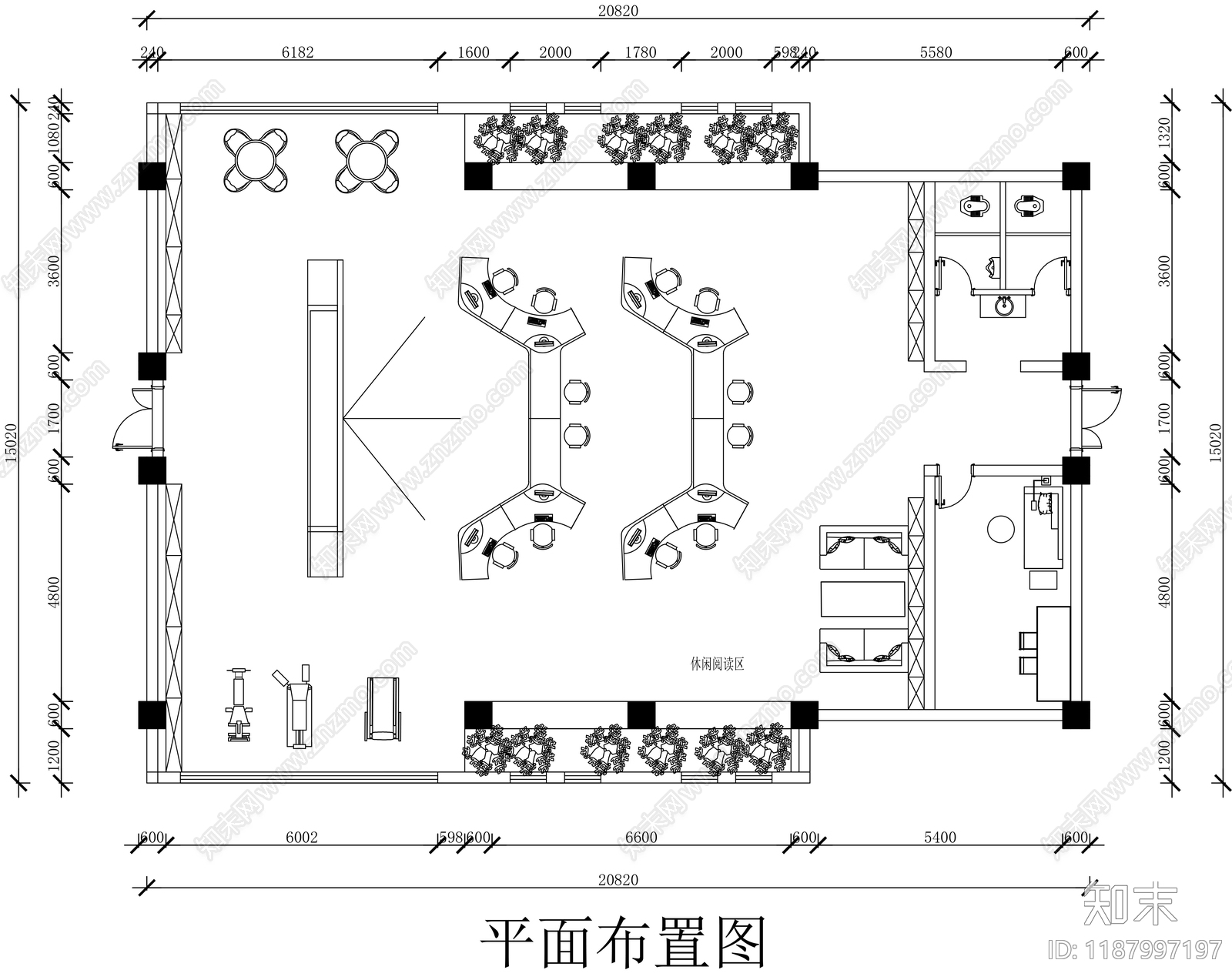 监控室施工图下载【ID:1187997197】