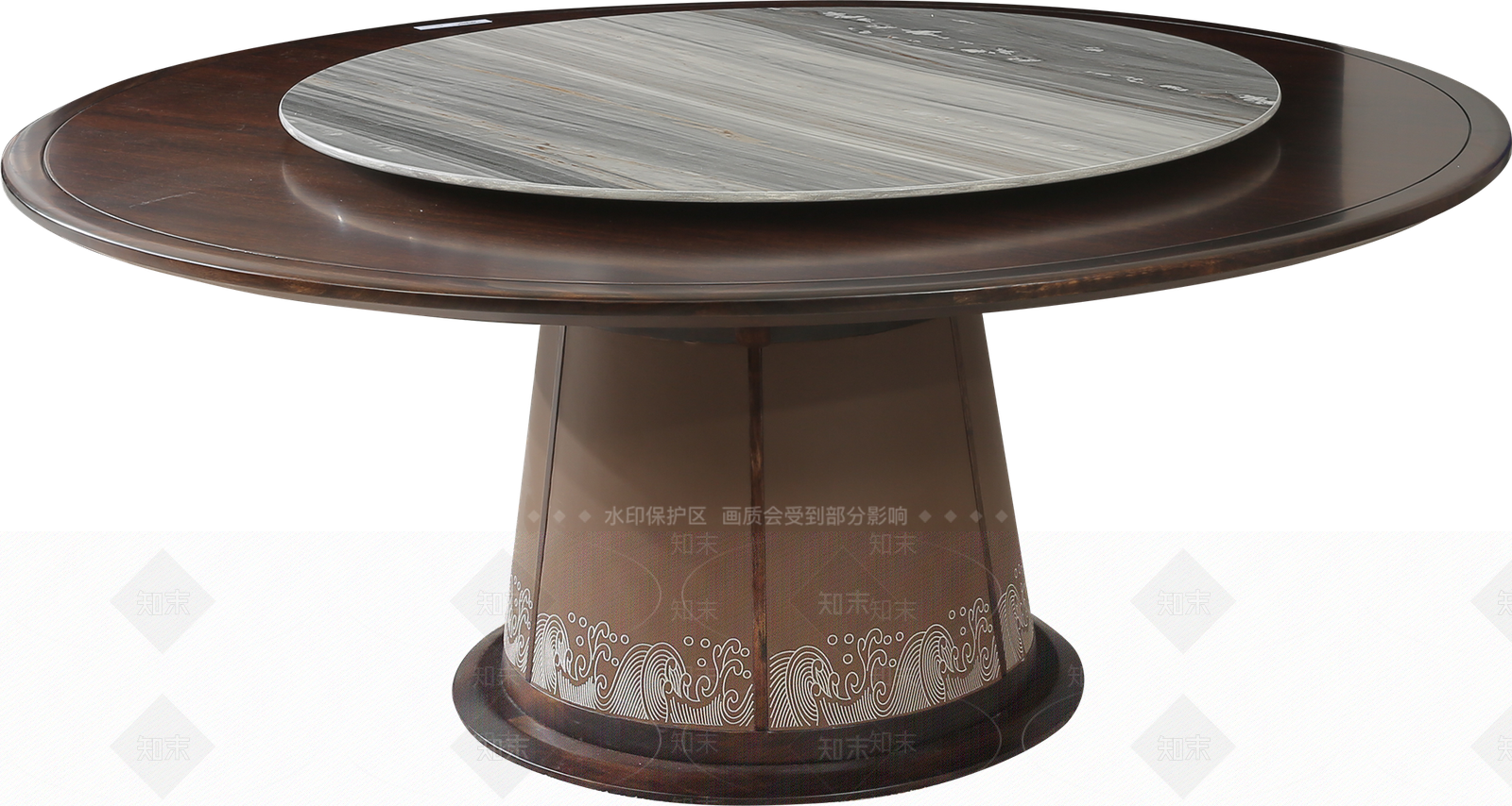 新中式中式餐桌3D模型下载【ID:1187997854】