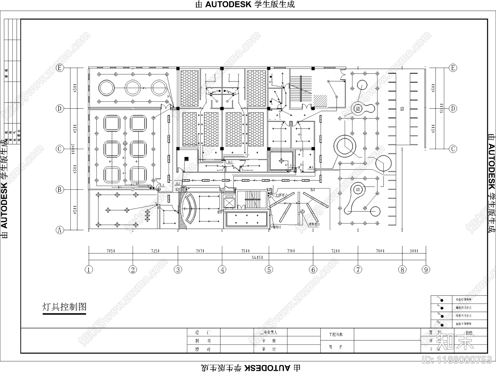 现代健身房cad施工图下载【ID:1188000753】
