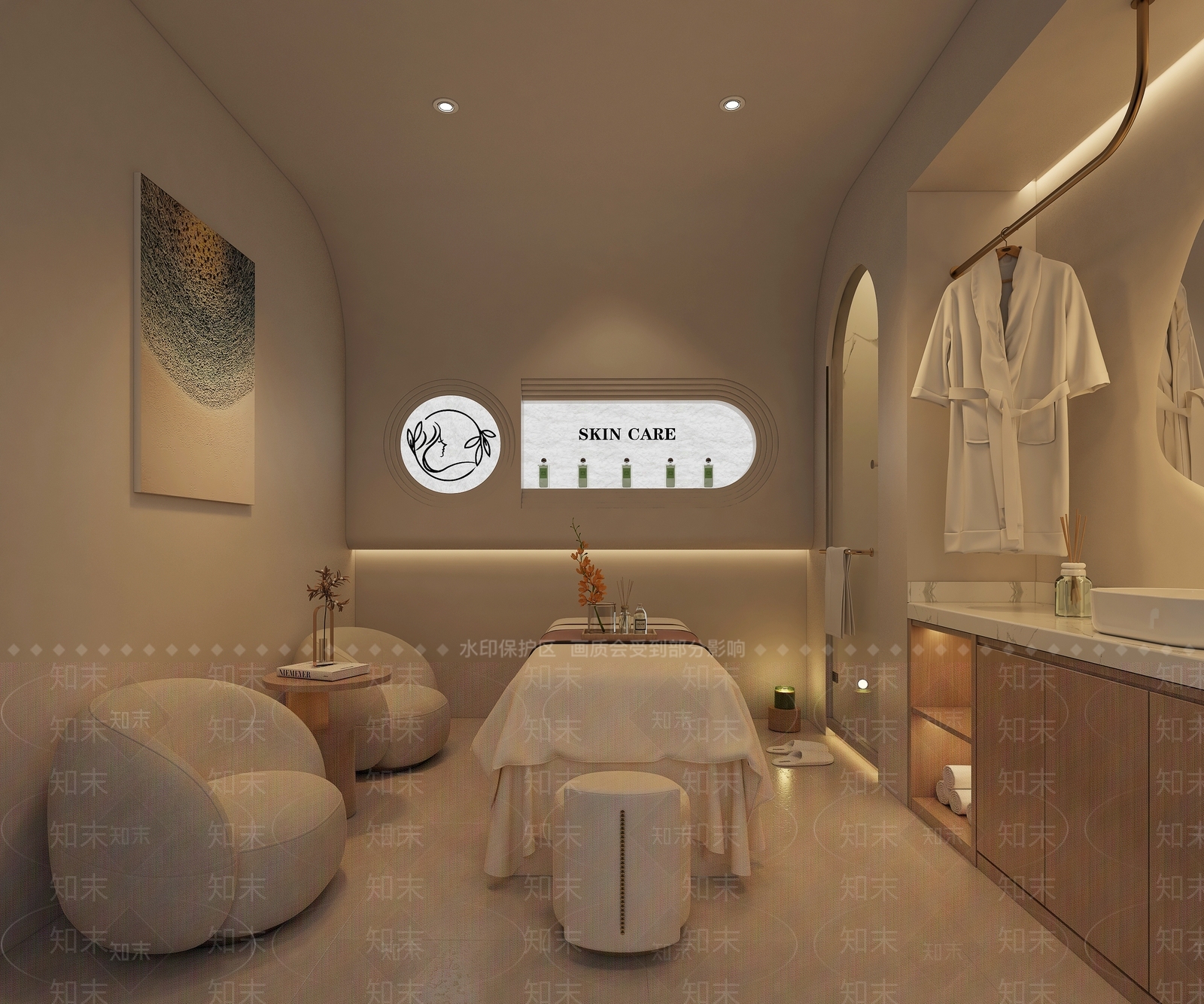 现代美容院3D模型下载【ID:1188000981】