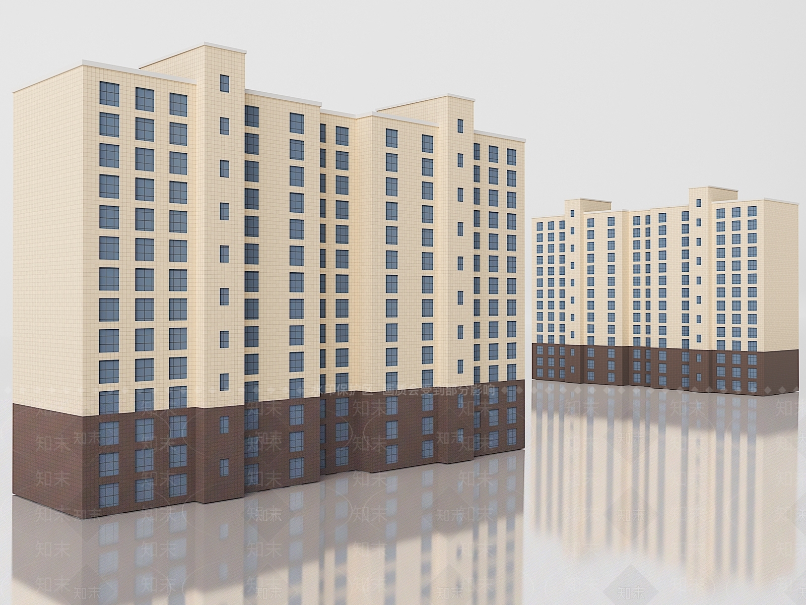 现代办公楼3D模型下载【ID:1188001582】