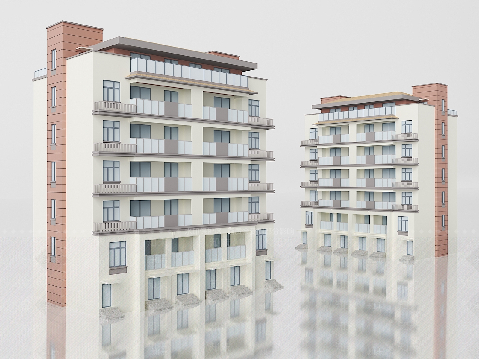 现代办公楼3D模型下载【ID:1188001513】