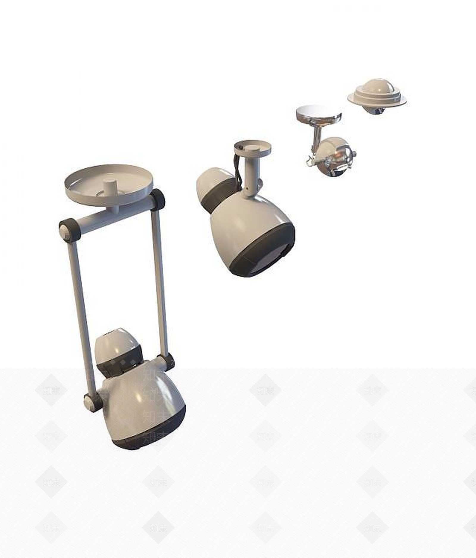 现代射灯3D模型下载【ID:1188034535】
