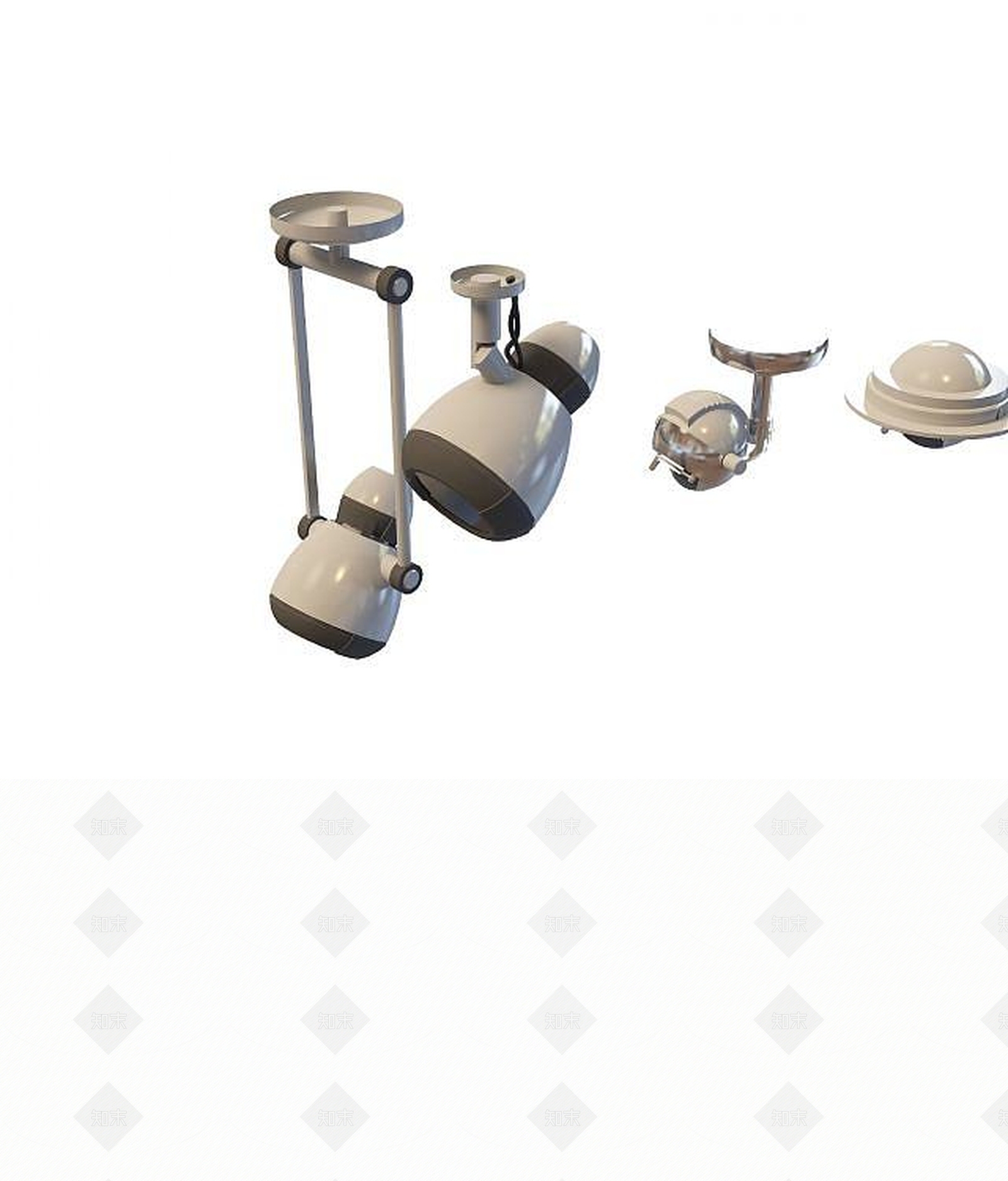 现代射灯3D模型下载【ID:1188034535】