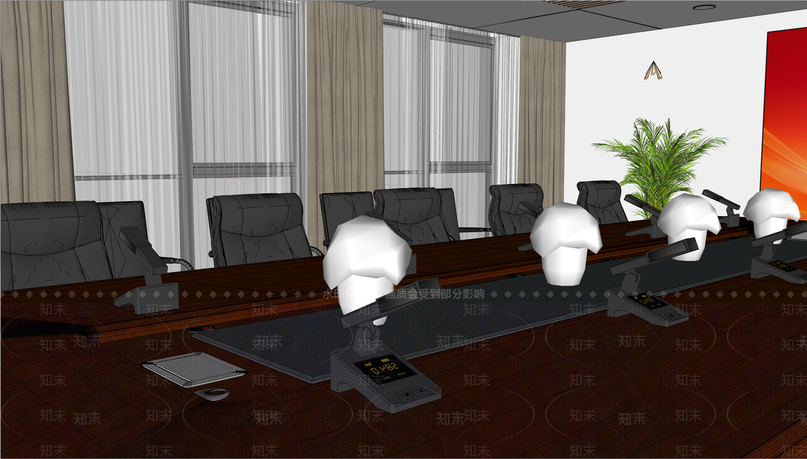 办公设备SU模型下载【ID:1188012789】
