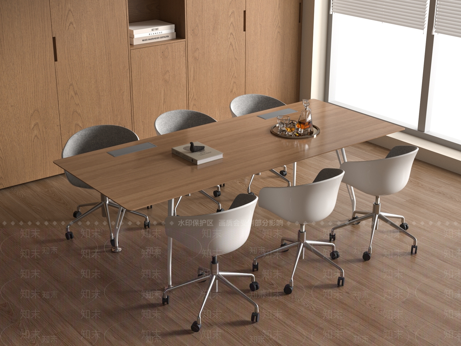 现代会议桌3D模型下载【ID:1188013409】