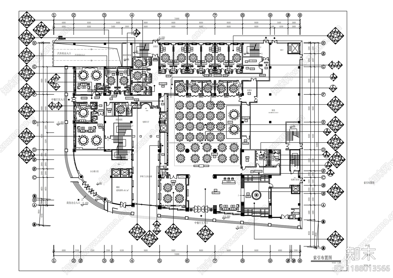 现代其他餐饮空间cad施工图下载【ID:1188013566】
