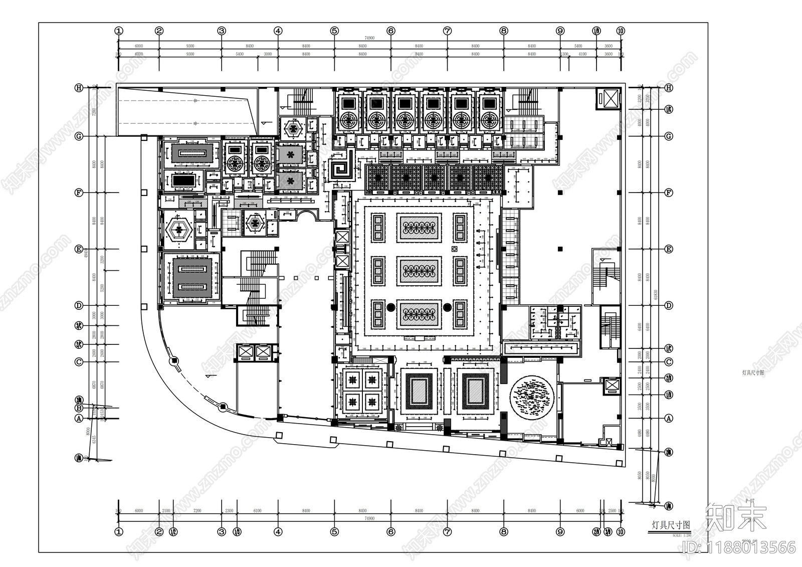 现代其他餐饮空间cad施工图下载【ID:1188013566】