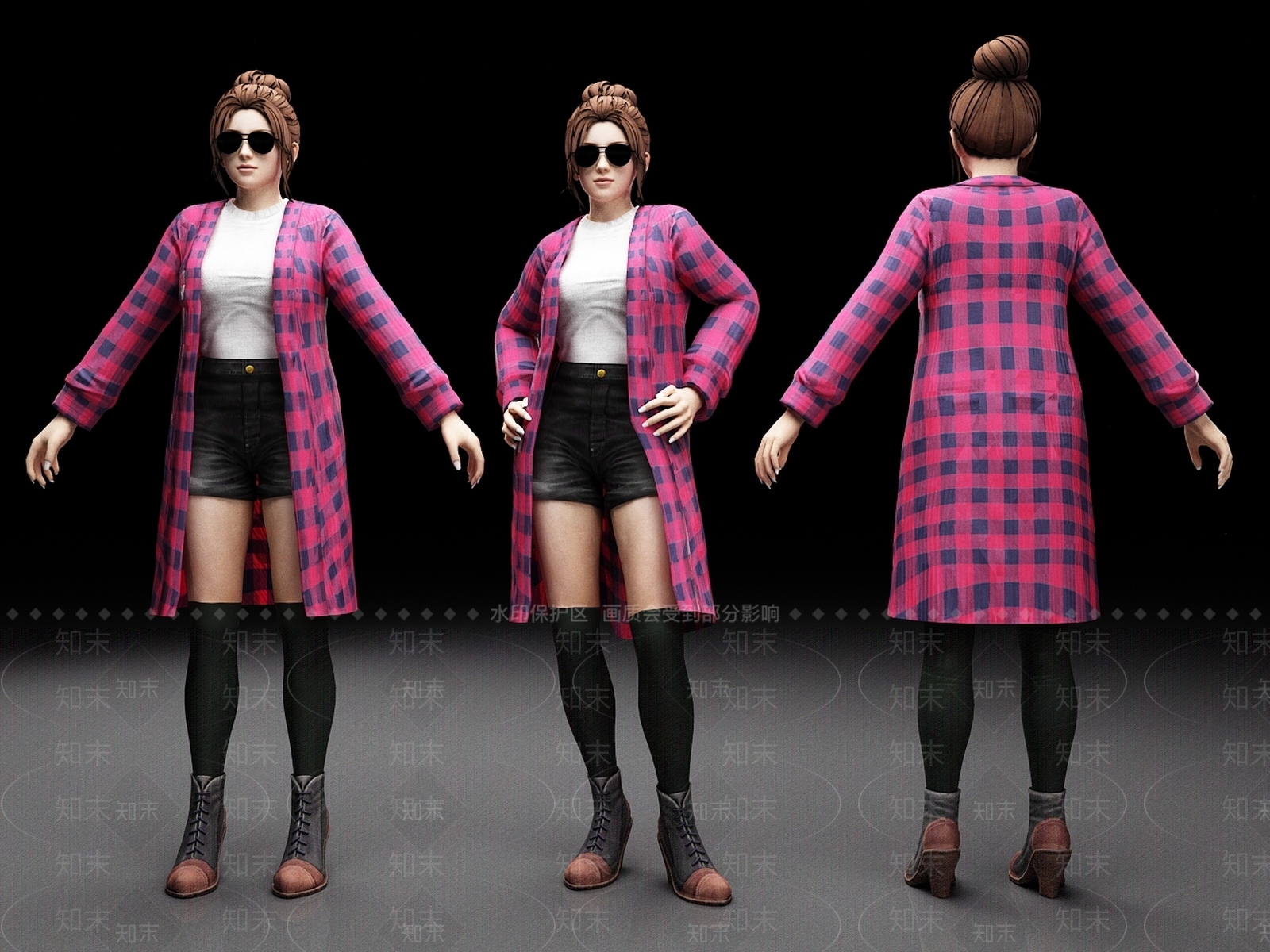 女人3D模型下载【ID:1188015484】