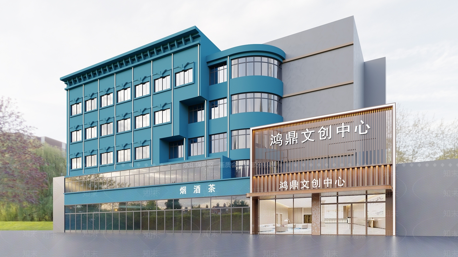 现代酒店外观3D模型下载【ID:1188016332】