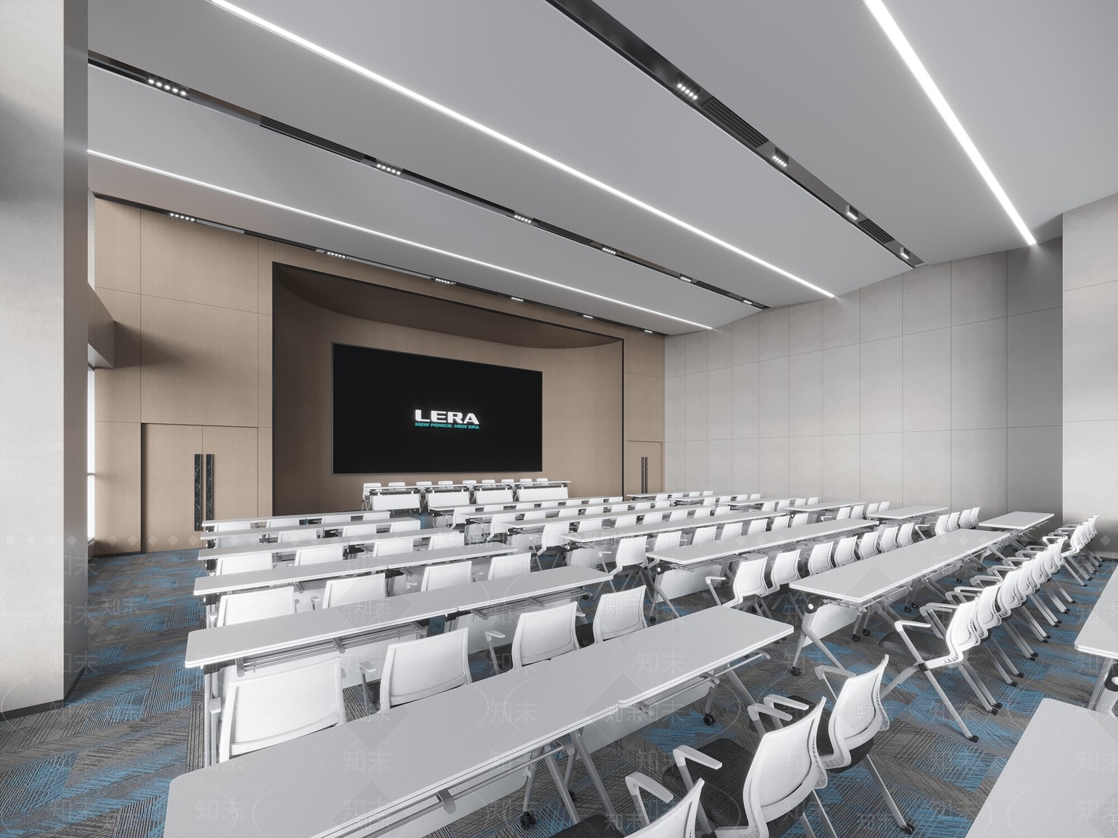 现代极简报告厅3D模型下载【ID:1188021256】