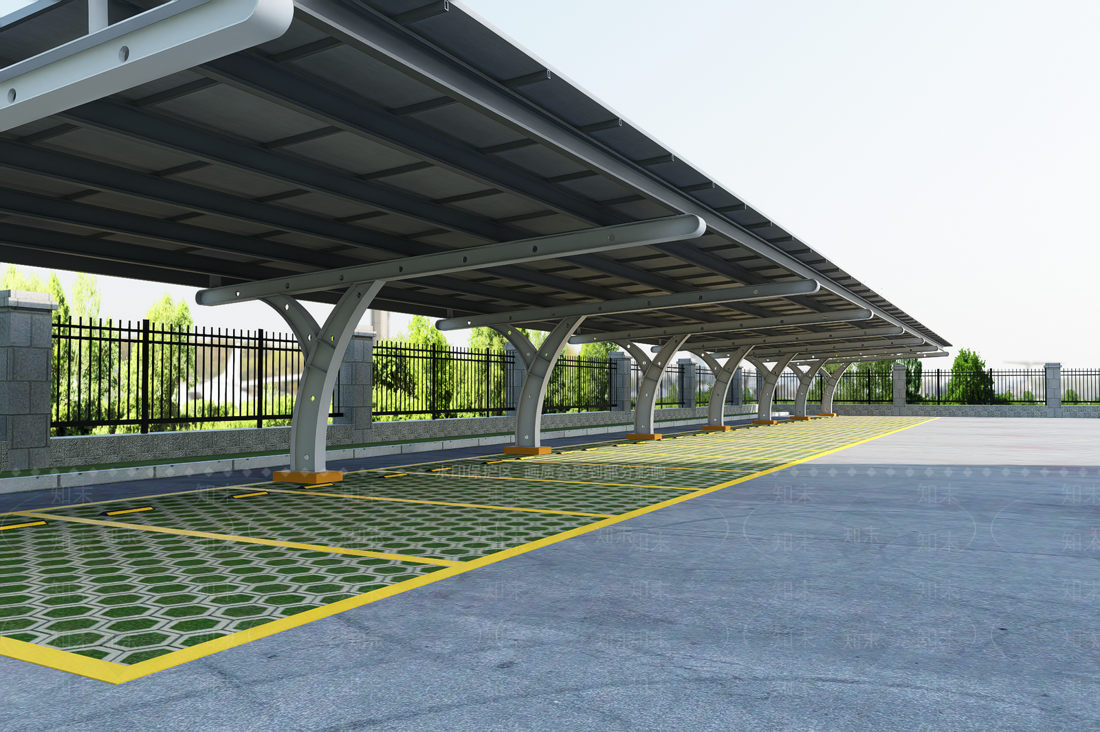 现代停车场SU模型下载【ID:1188029284】