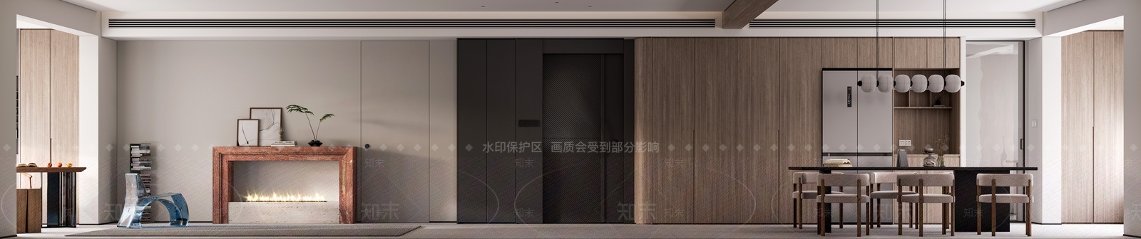 侘寂现代家居客厅3D模型下载【ID:1188030023】