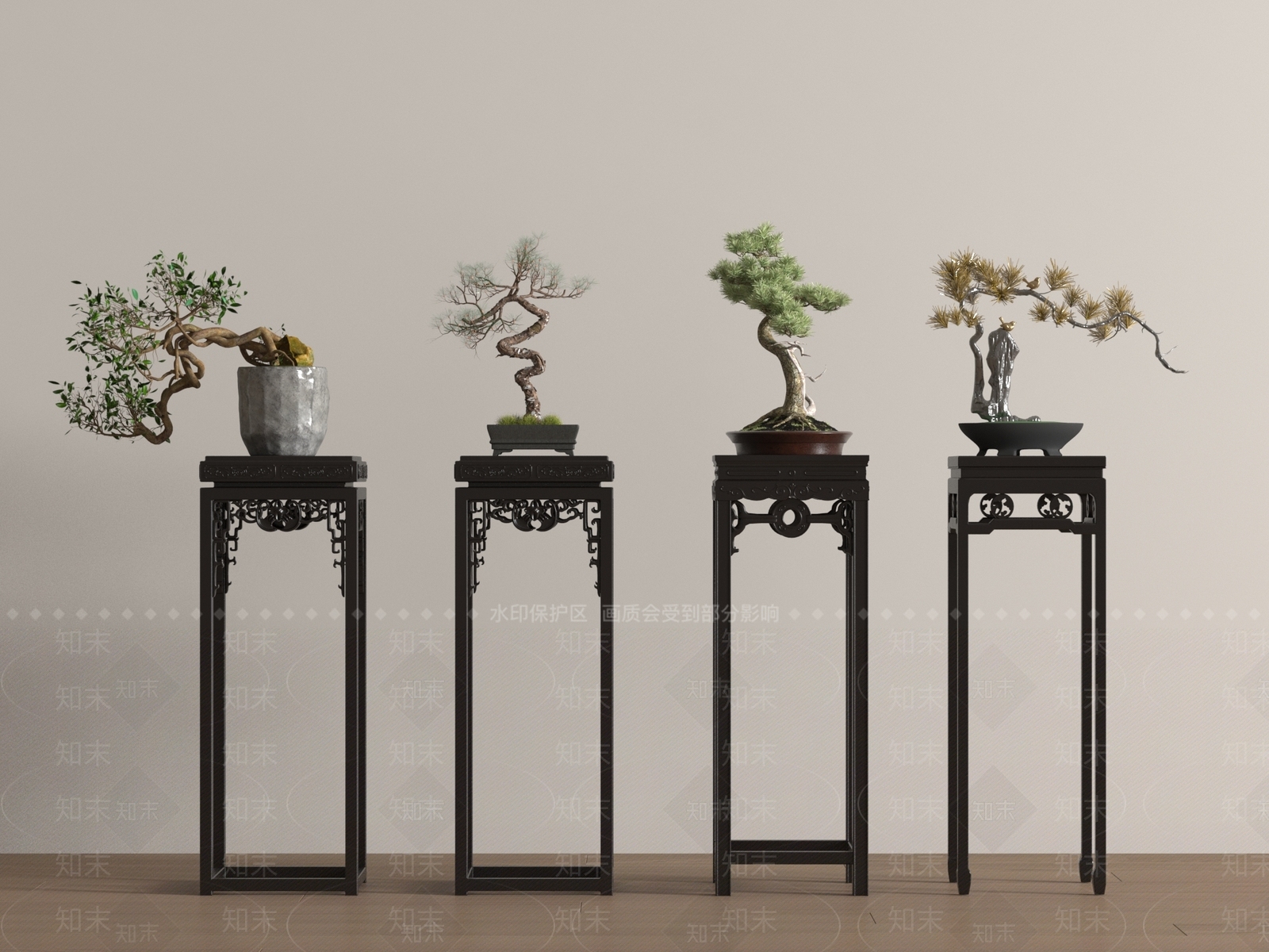 花架3D模型下载【ID:1188035330】