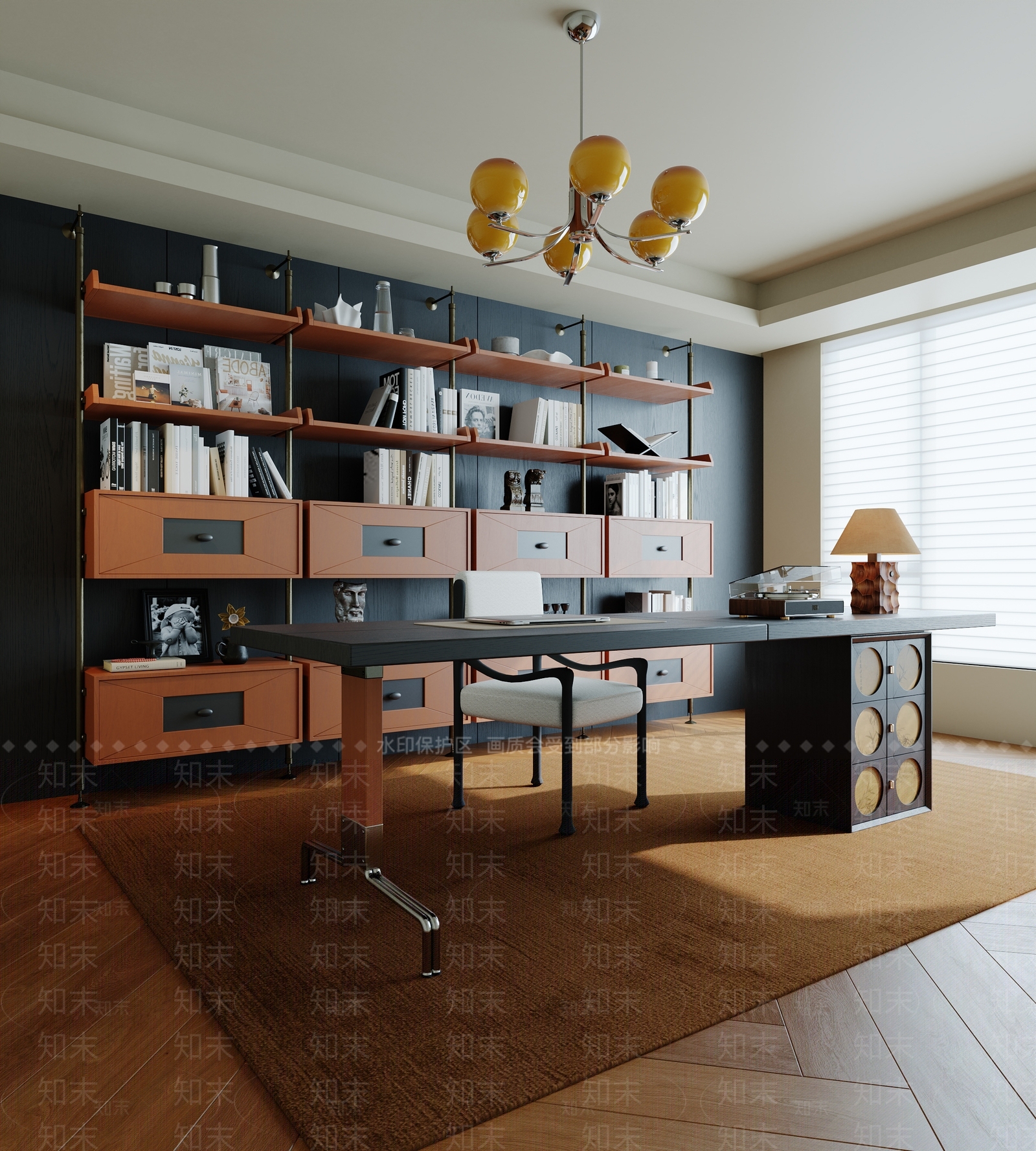 中古书房3D模型下载【ID:1188037743】