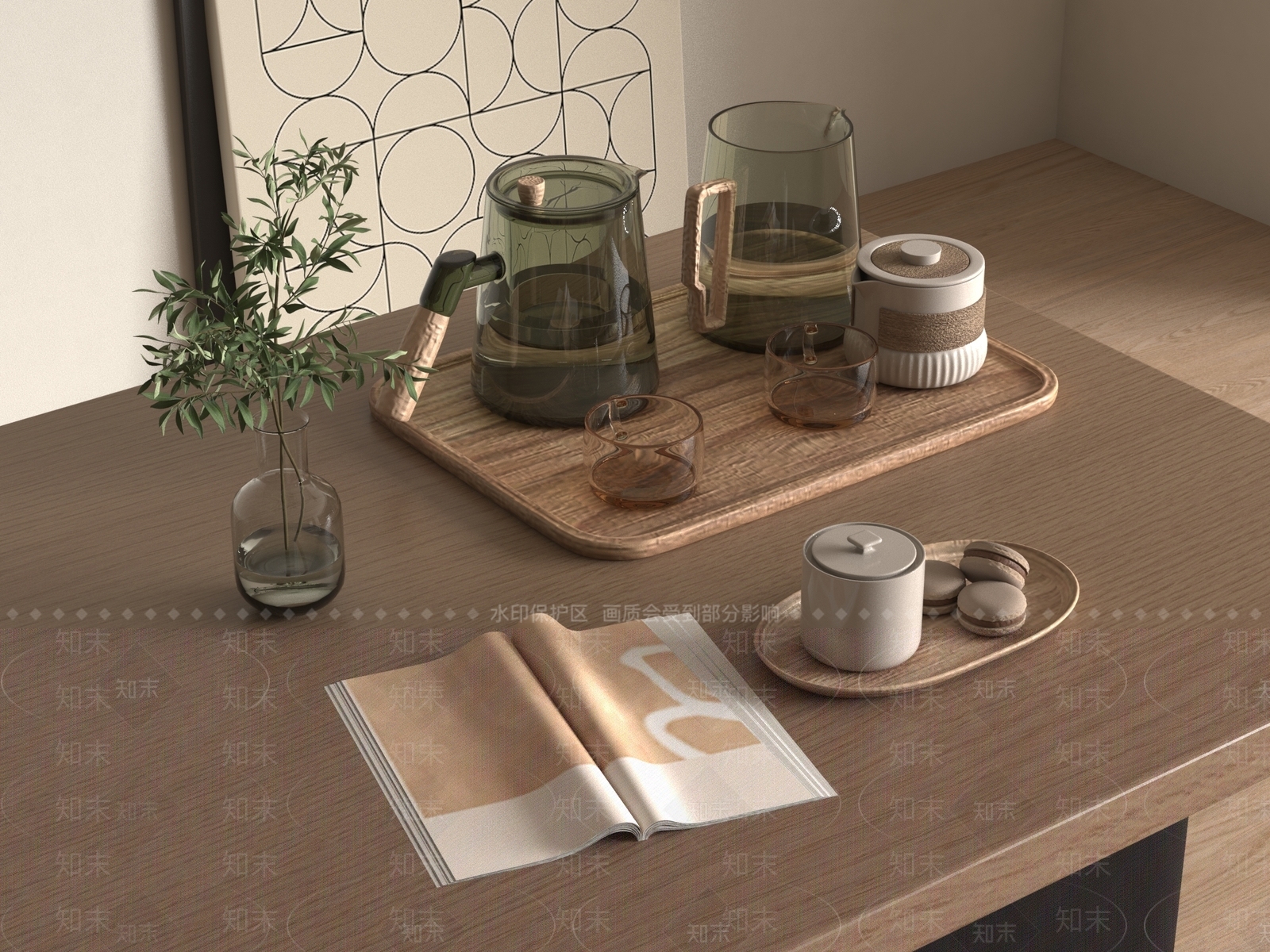 茶具3D模型下载【ID:1188038216】