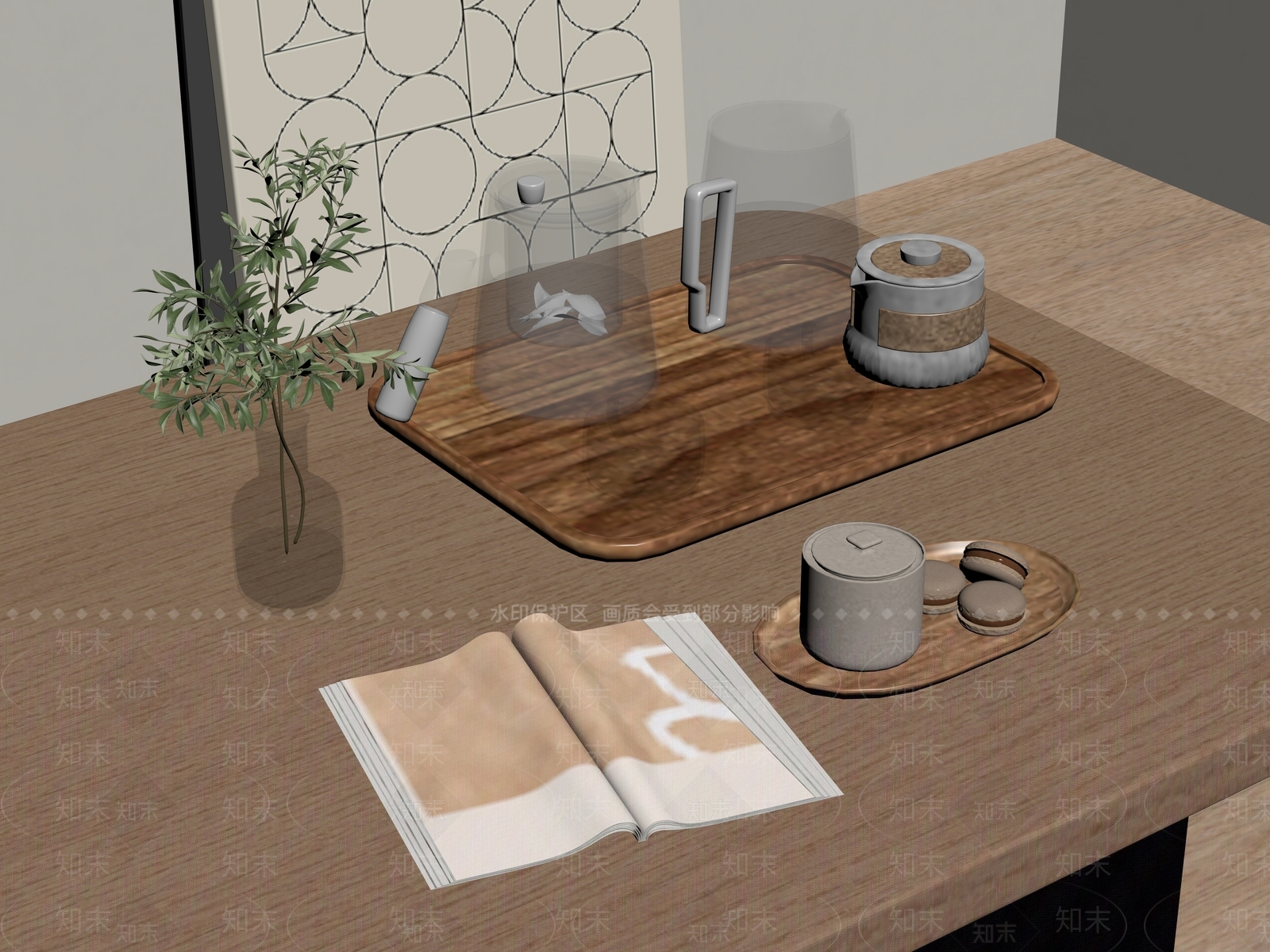 茶具SU模型下载【ID:1188039764】