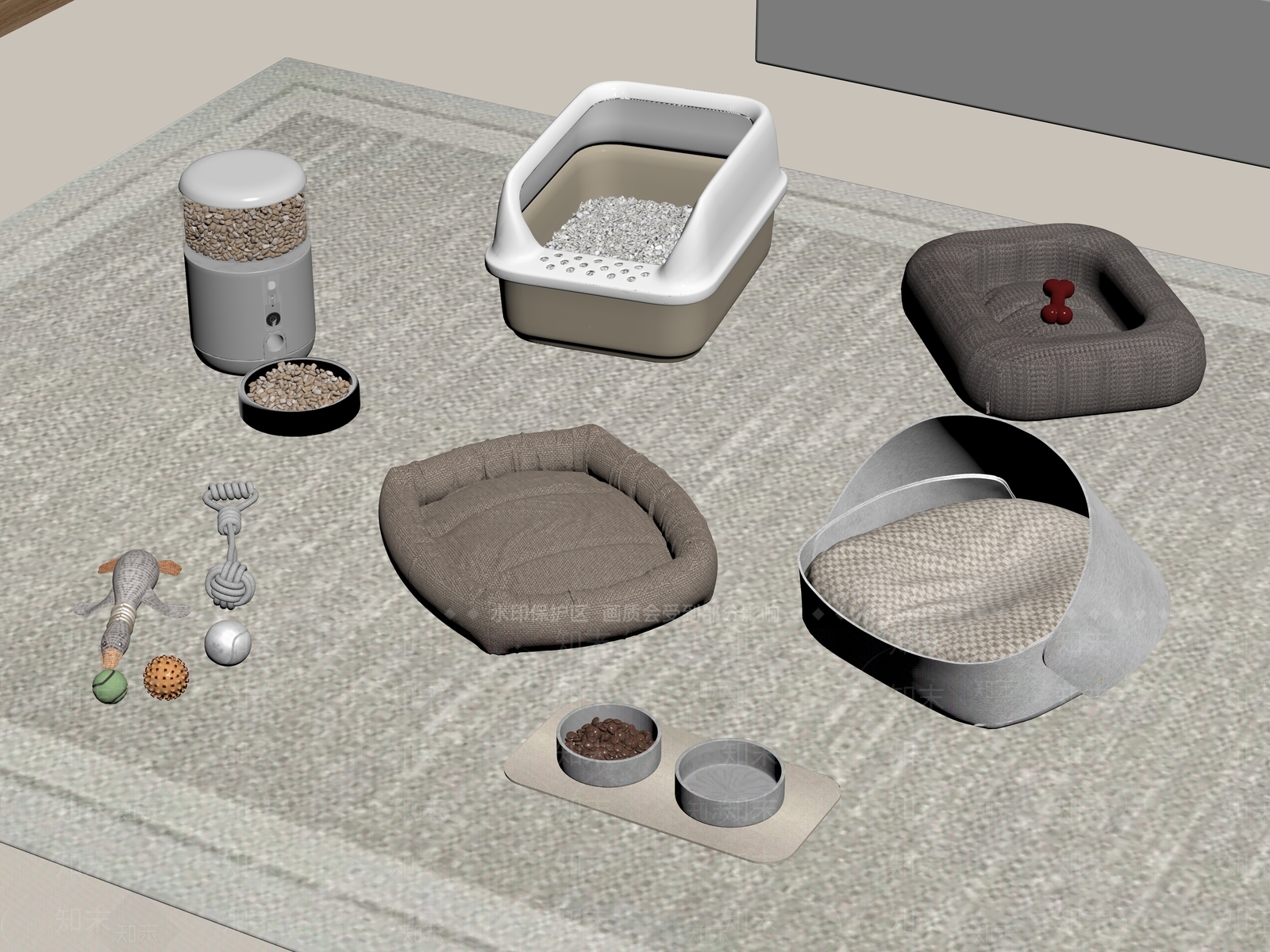 其他宠物用品SU模型下载【ID:1188039795】