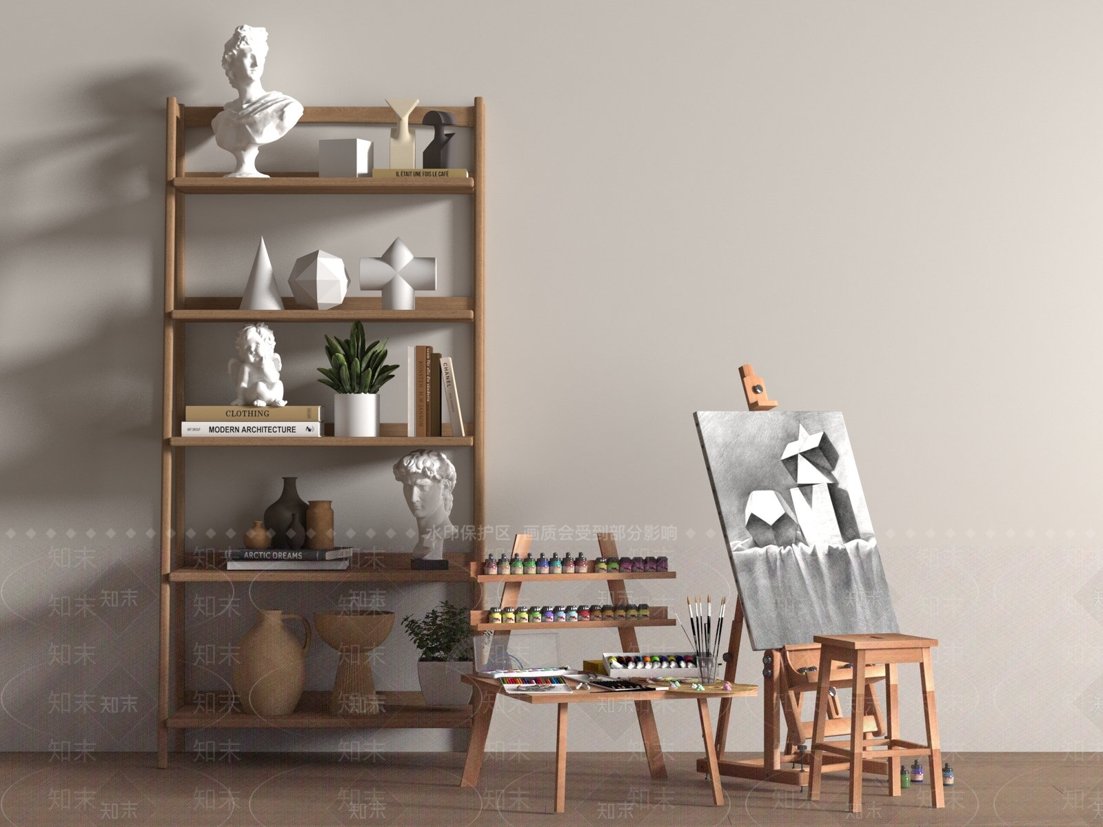 画具SU模型下载【ID:1188040177】