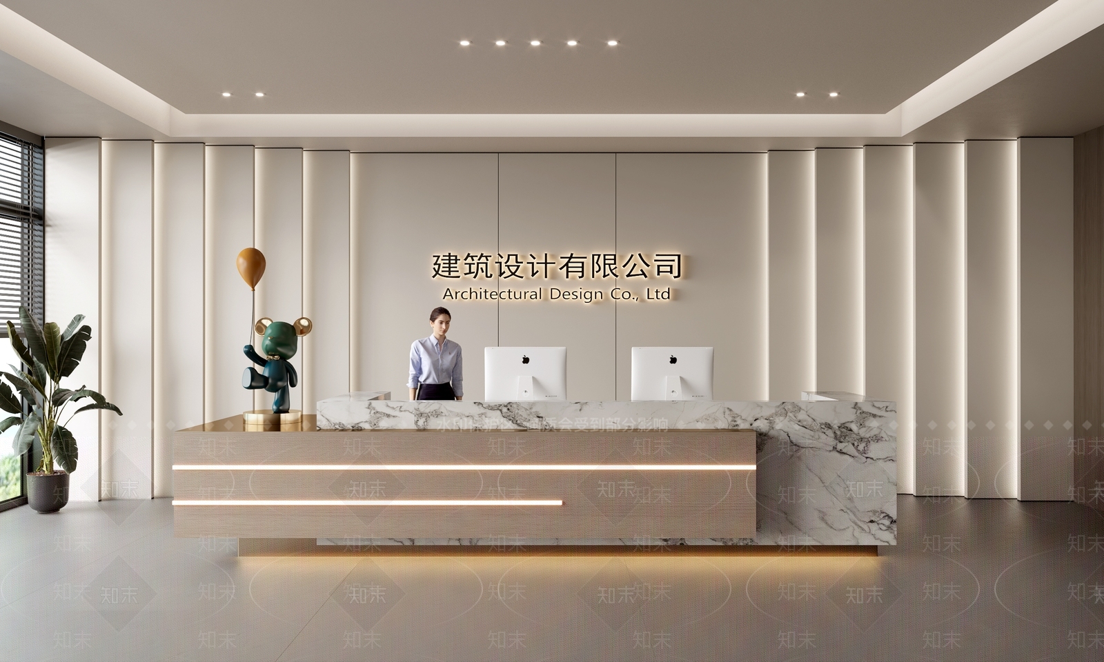 现代前台3D模型下载【ID:1188040128】