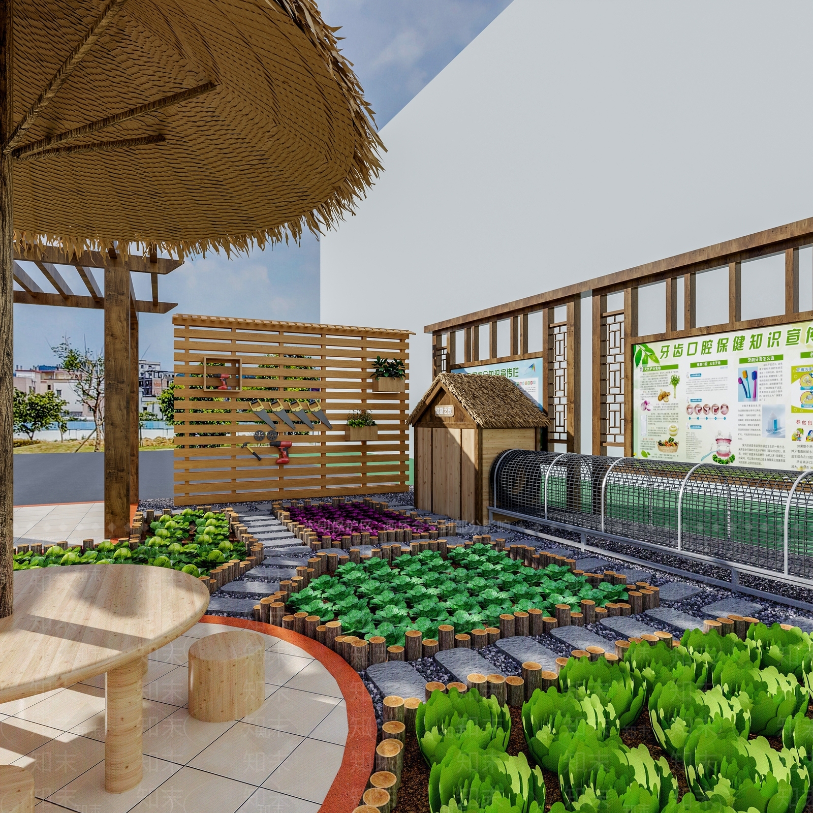 现代幼儿园3D模型下载【ID:1188040602】