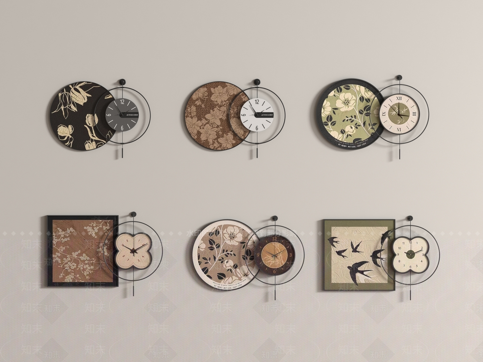 现代钟表SU模型下载【ID:1188040884】