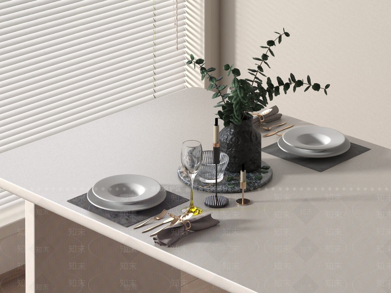 餐具3D模型下载【ID:1188041145】