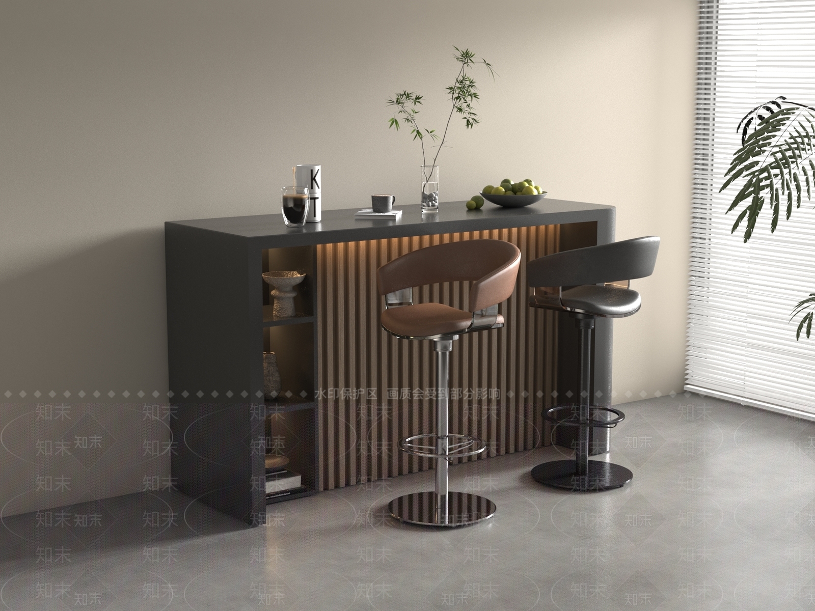 吧台3D模型下载【ID:1188041707】