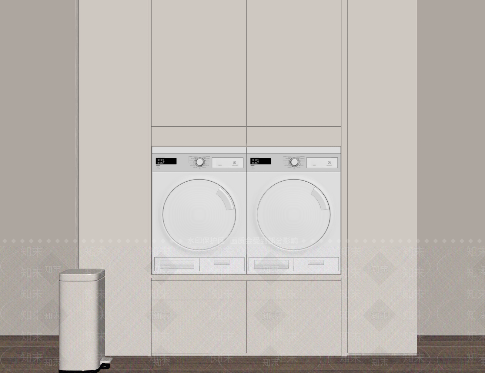 洗衣机SU模型下载【ID:1188042856】