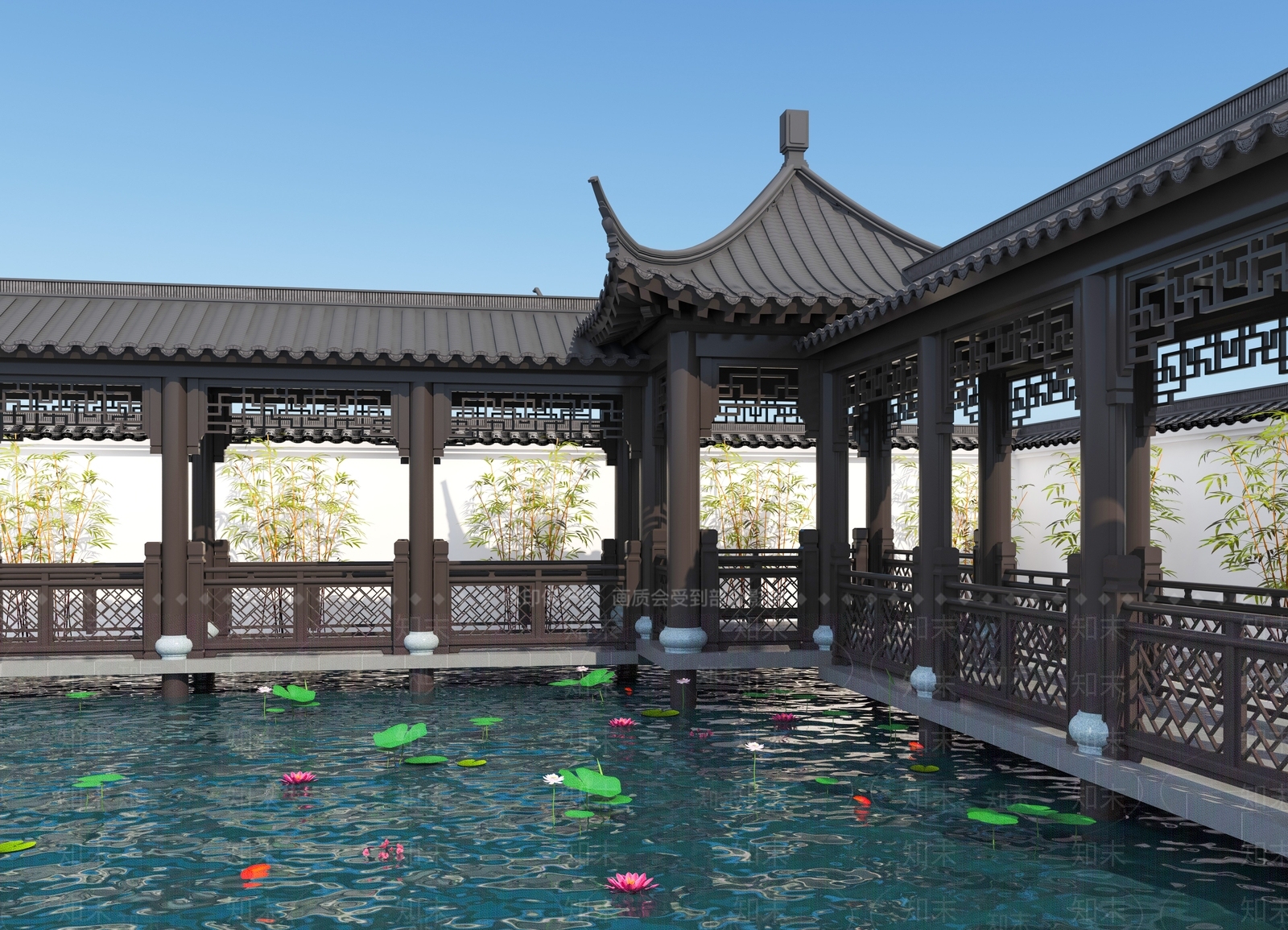 中式亭子SU模型下载【ID:1188044425】