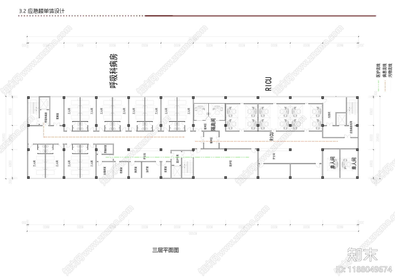 现代医院建筑cad施工图下载【ID:1188049674】