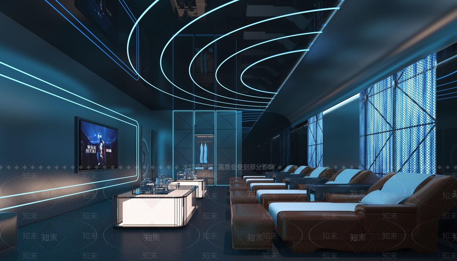 现代酒吧3D模型下载【ID:1215051214】