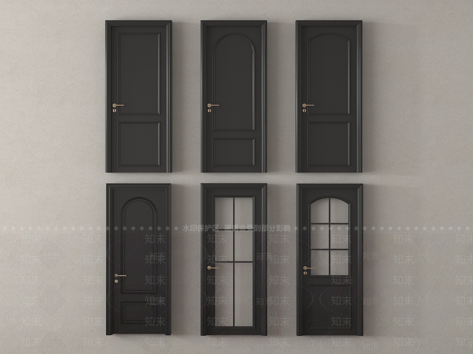法式单开门3D模型下载【ID:1188056850】