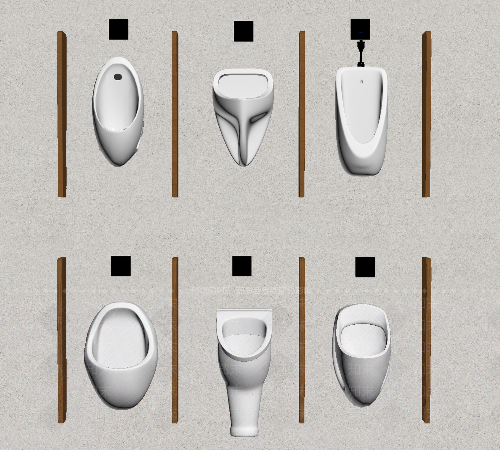 小便斗SU模型下载【ID:1188058824】