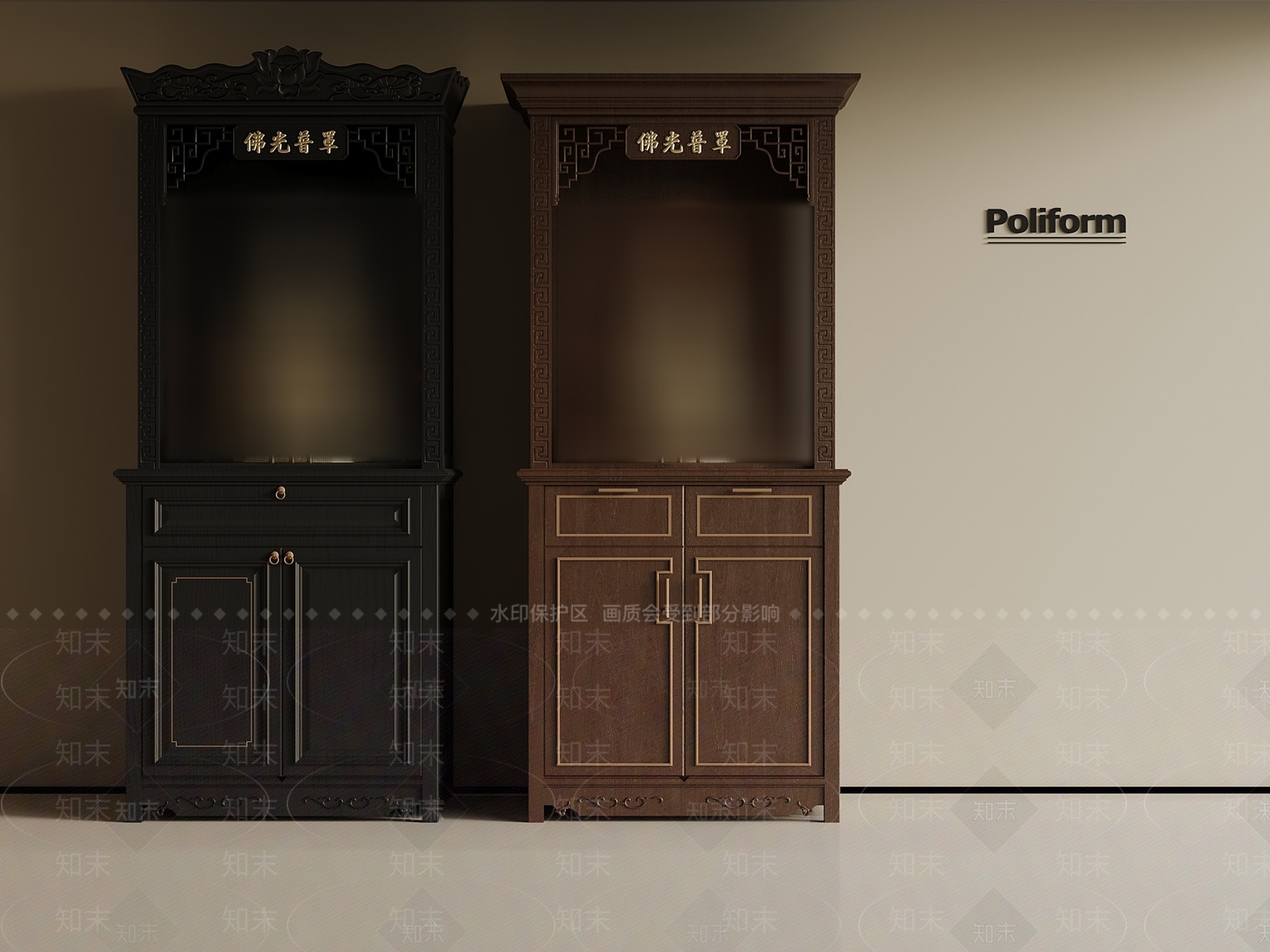 新中式佛龛3D模型下载【ID:1188059194】