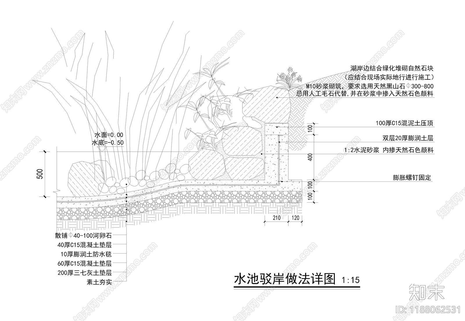 现代假山水景图库cad施工图下载【ID:1188062531】
